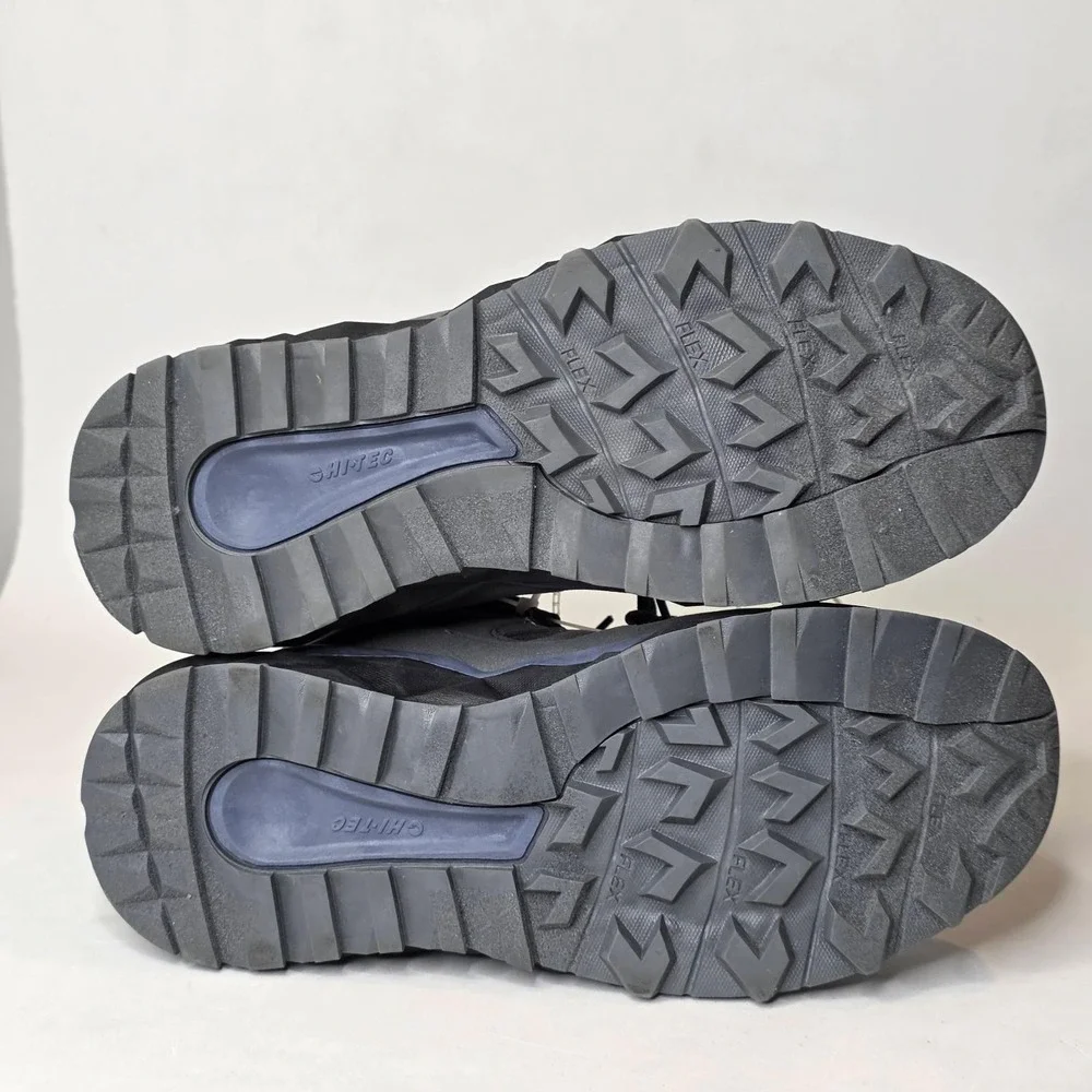Hi-Tec Recharge Mid Men's Hiking Boots Gray Black Casual Shoes Size 7.5 M